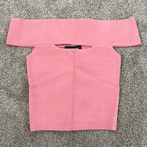 Express off the shoulder cropped top. Brand new. Never worn